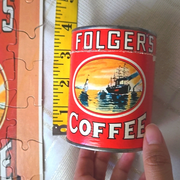 Vintage Folgers Coffee Can Puzzle - Picture 9 of 11
